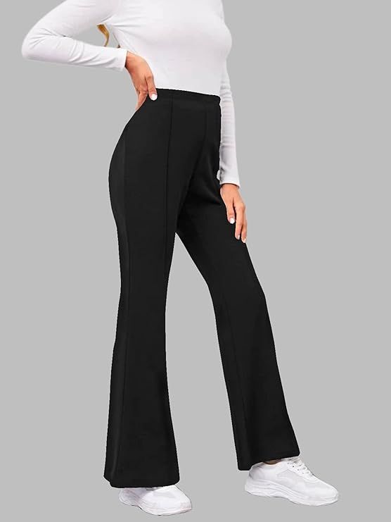Fashion Women's Bell Bottom High Waist Trouser