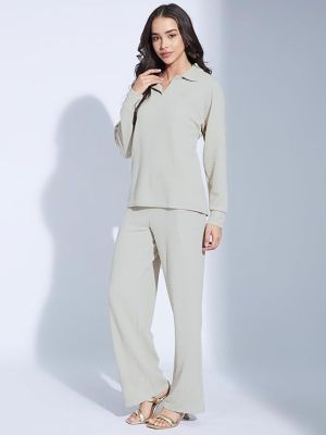 Top and Pant Office Wear Co-ord Set