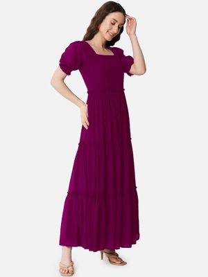 Designer Georgette Solid Gown for Women