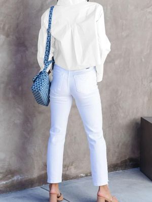 Shirts for Women Long Sleeve Cropped Blouse Tops