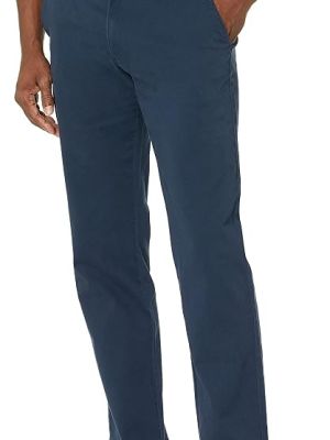 Men's Straight-Fit Casual Stretch Chino Pants, Sits at Waist
