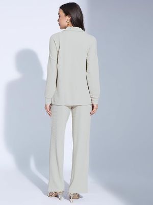 Top and Pant Office Wear Co-ord Set