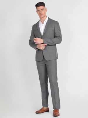 Men's Polyester Single Breasted Business Suit Pants Set