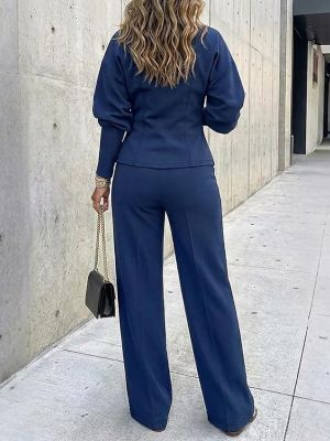 Womens 2 Piece Blazer Pants Set Fall Business Casual Outfit